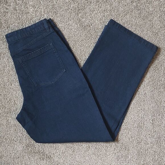 New With Tags Reitmans Size 32 Straight Leg Mid-Rise Utility Dark Denim‎ Jeans - Picture 9 of 16